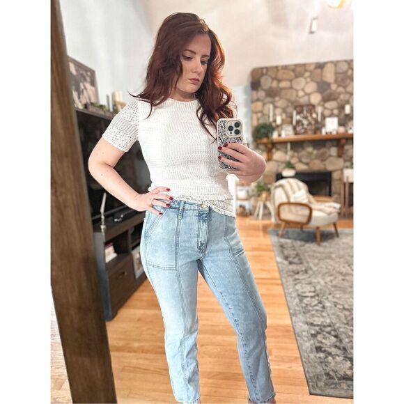 Universal thread high rise slim straight jeans - Picture 15 of 16